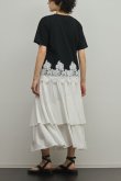 画像8: グレースコンチネンタル｜GRACE CONTINENTAL ダイアグラム DIAGRAM  レースヘムロゴTシャツ{-BFS} (8)