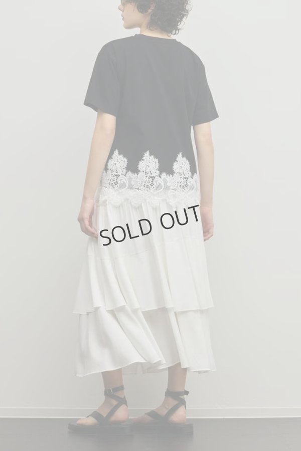 画像8: グレースコンチネンタル｜GRACE CONTINENTAL ダイアグラム DIAGRAM  レースヘムロゴTシャツ{-BFS} (8)
