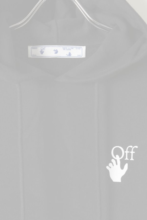 画像2:   Off-white オフホワイト MAKER SLIM HOODIE{0MBB034R21FLE003BK-BAS} (2)