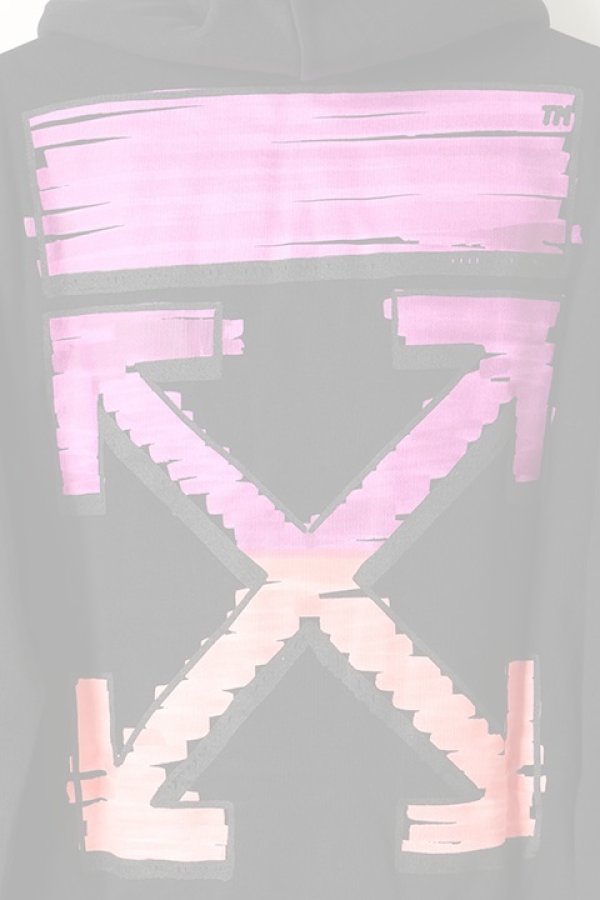 画像3:   Off-white オフホワイト MAKER SLIM HOODIE{0MBB034R21FLE003BK-BAS} (3)