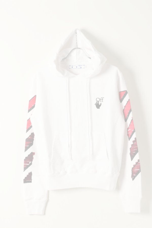 画像1:   Off-white オフホワイト MAKER SLIM HOODIE{0MBB034R21FLE003WT-BAS} (1)