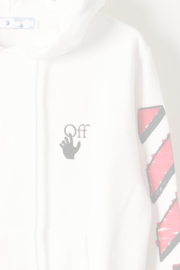 画像3:   Off-white オフホワイト MAKER SLIM HOODIE{0MBB034R21FLE003WT-BAS} (3)