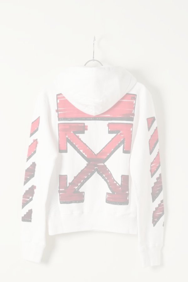 画像5:   Off-white オフホワイト MAKER SLIM HOODIE{0MBB034R21FLE003WT-BAS} (5)