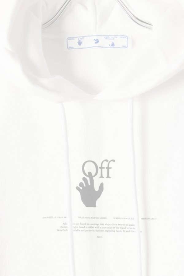 画像2:   Off-white オフホワイト WHITE OFFF GRAFF SLIM HOOD{0MBB034R21FLE005WT-BAS} (2)