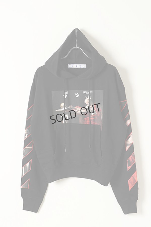 画像1: {SOLD}Off-white オフホワイト CARAVAGGIO OVER HOODIE{0MBB037R21FLE002BK-BAS} (1)