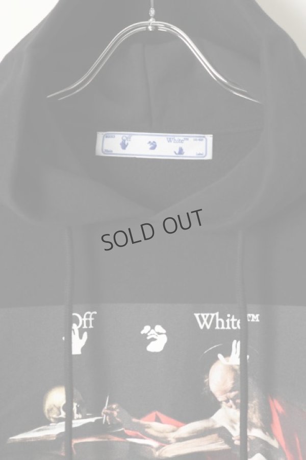 画像2: {SOLD}Off-white オフホワイト CARAVAGGIO OVER HOODIE{0MBB037R21FLE002BK-BAS} (2)