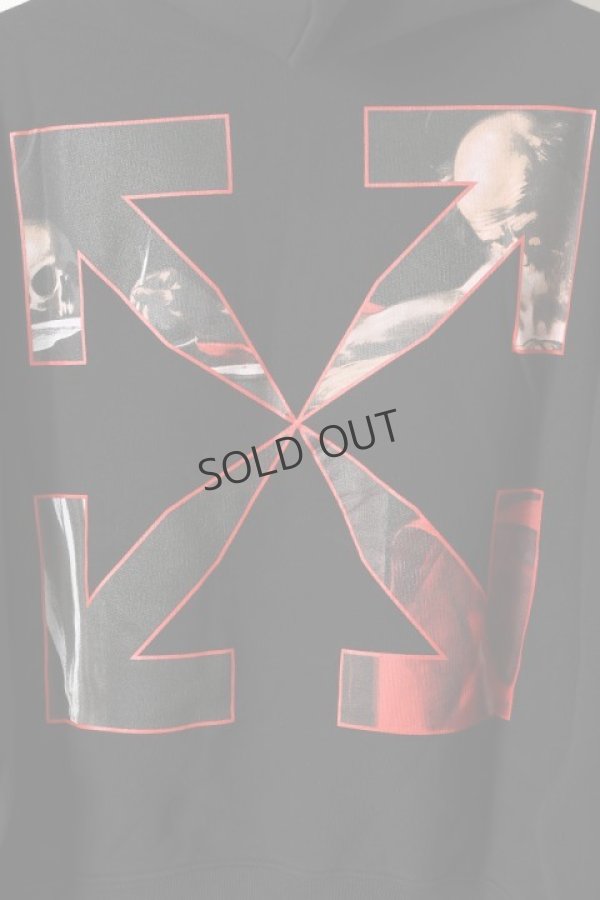 画像4: {SOLD}Off-white オフホワイト CARAVAGGIO OVER HOODIE{0MBB037R21FLE002BK-BAS} (4)