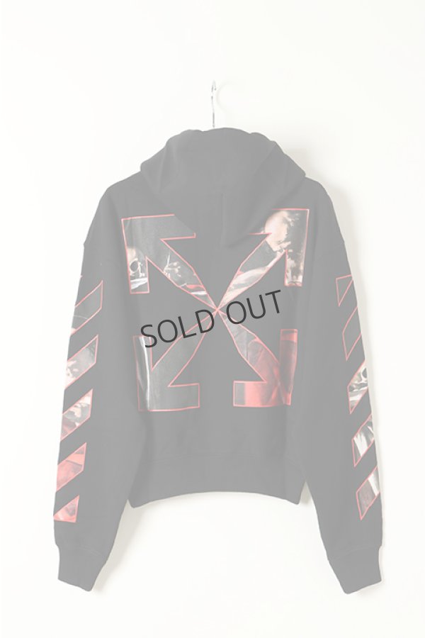 画像5: {SOLD}Off-white オフホワイト CARAVAGGIO OVER HOODIE{0MBB037R21FLE002BK-BAS} (5)