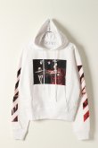 画像1: Off-white オフホワイト CARAVAGGIO OVER HOODIE{0MBB037R21FLE002WT-BAS} (1)