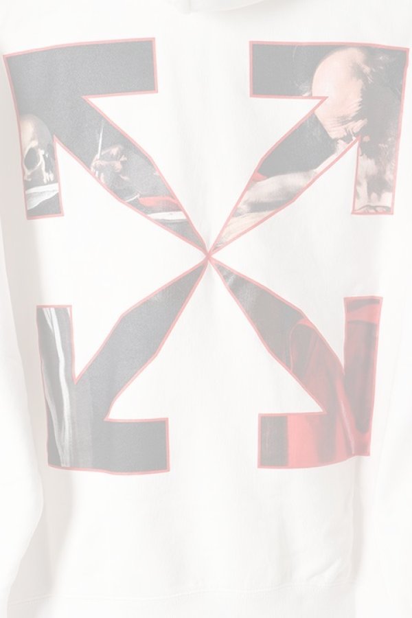 画像4:   Off-white オフホワイト CARAVAGGIO OVER HOODIE{0MBB037R21FLE002WT-BAS} (4)
