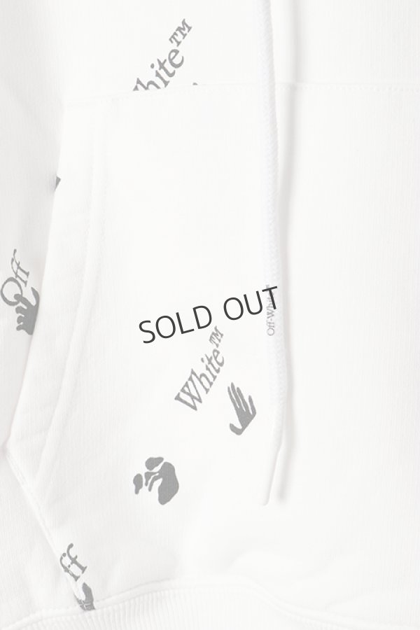 画像3: {SOLD}Off-white オフホワイト OW ALLOVER OVER HOODIE{0MBB037R21FLE008WT-BAS} (3)