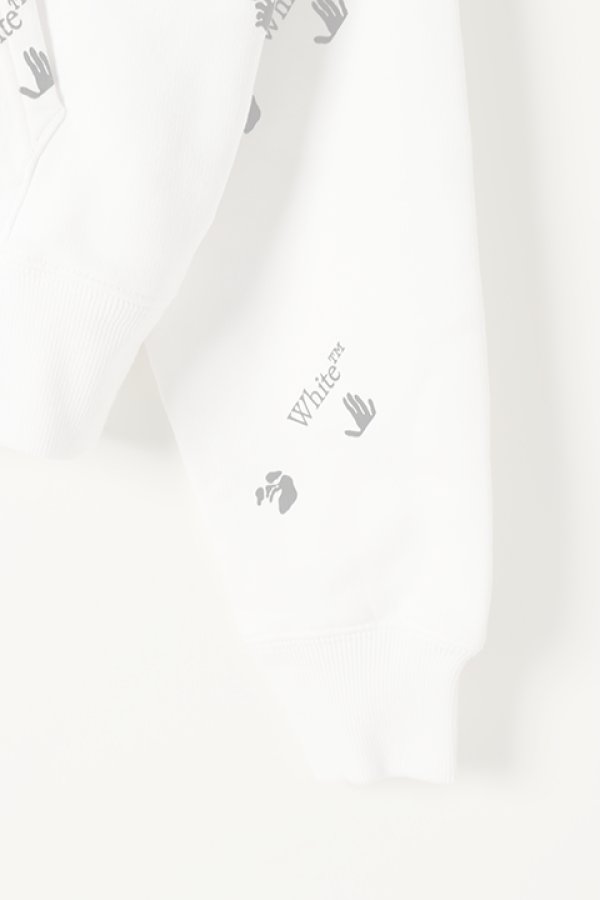 画像4:  {SOLD} Off-white オフホワイト OW ALLOVER OVER HOODIE{0MBB037R21FLE008WT-BAS} (4)