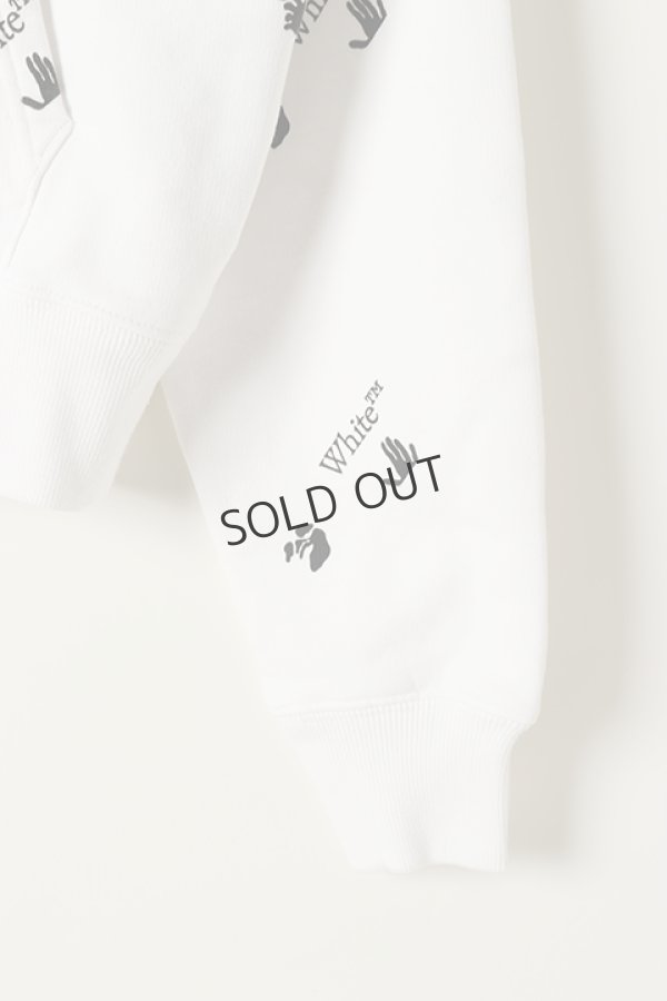 画像4: {SOLD}Off-white オフホワイト OW ALLOVER OVER HOODIE{0MBB037R21FLE008WT-BAS} (4)