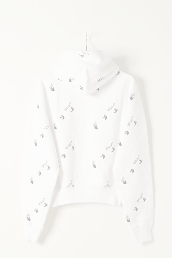 画像5:  {SOLD} Off-white オフホワイト OW ALLOVER OVER HOODIE{0MBB037R21FLE008WT-BAS} (5)