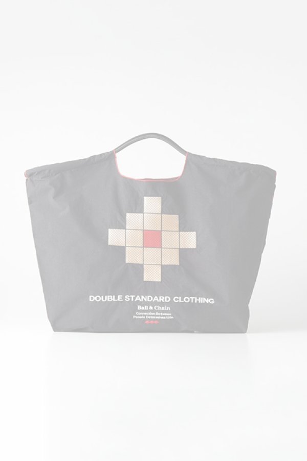 画像1:  {SOLD} ダブスタ ダブルスタンダードクロージング｜DOUBLE STANDARD CLOTHING Ball&Chain / 幾何学模様ショッピングバッグ{-BCA} (1)