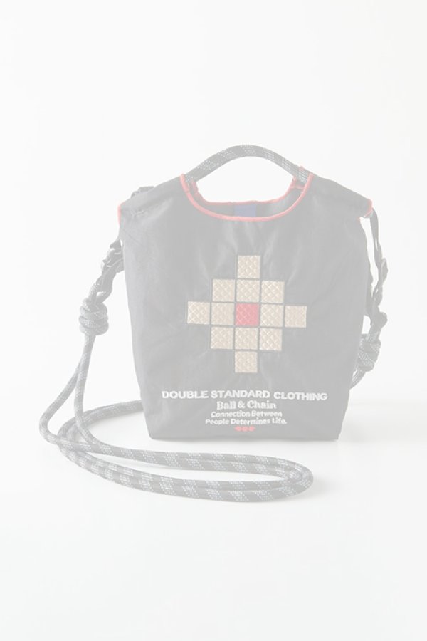 画像1:  {SOLD} ダブスタ ダブルスタンダードクロージング｜DOUBLE STANDARD CLOTHING Ball&Chain / 幾何学模様ショルダーバッグ{-BCA} (1)