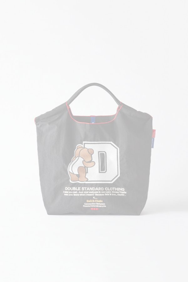 画像1:   ダブスタ ダブルスタンダードクロージング｜DOUBLE STANDARD CLOTHING Ball&Chain / D logo bearミニショッピングバッグ{-BCA} (1)