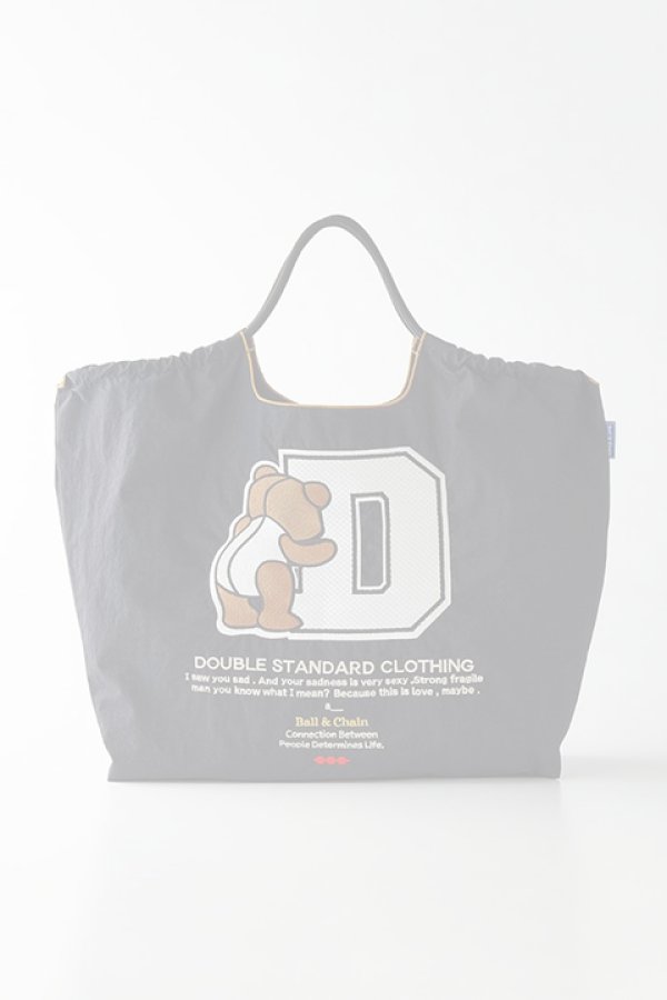 画像1:   ダブスタ ダブルスタンダードクロージング｜DOUBLE STANDARD CLOTHING Ball&Chain / D logo bearショッピングバッグ{0400021223-BDS} (1)