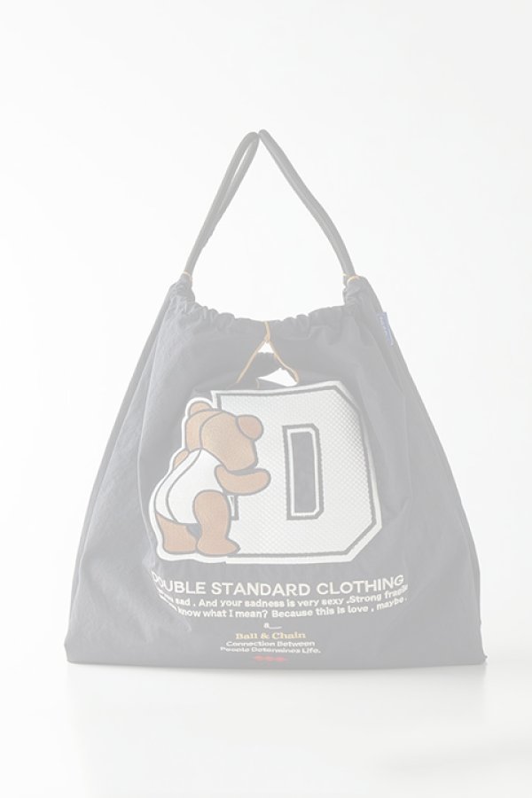 画像5:   ダブスタ ダブルスタンダードクロージング｜DOUBLE STANDARD CLOTHING Ball&Chain / D logo bearショッピングバッグ{0400021223-BDS} (5)