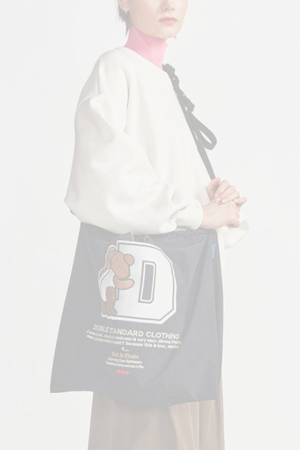 画像7:   ダブスタ ダブルスタンダードクロージング｜DOUBLE STANDARD CLOTHING Ball&Chain / D logo bearショッピングバッグ{0400021223-BDS} (7)