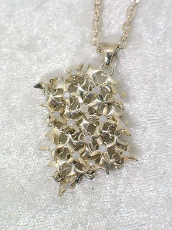 画像3: ▽ 70%OFF アウトレットセール52,800円→15,840円▽ e.m. イーエム シルバー/ミルキーホワイト ネックレス{-} (3)