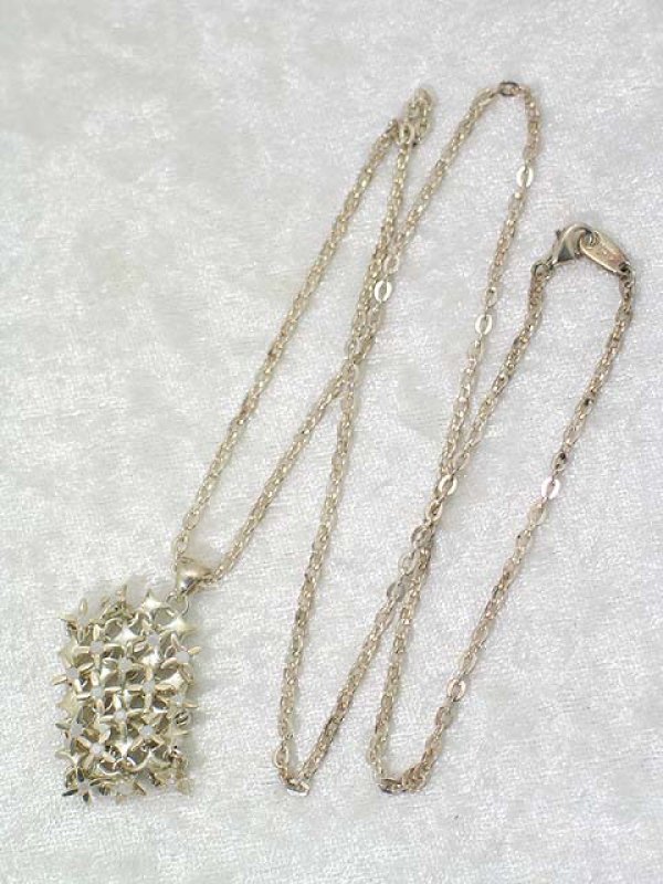 画像4: ▽ 70%OFF アウトレットセール52,800円→15,840円▽ e.m. イーエム シルバー/ミルキーホワイト ネックレス{-} (4)