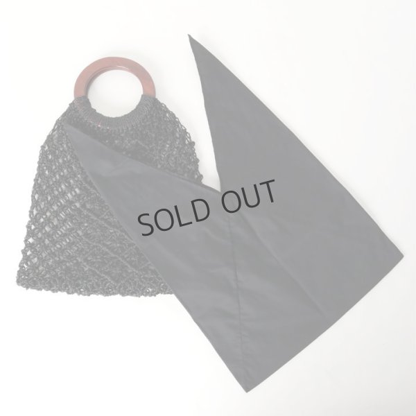 画像5: {SOLD}MARCHER マルシェ ウッドハンドル アバカ編みバッグ{-BJS} (5)