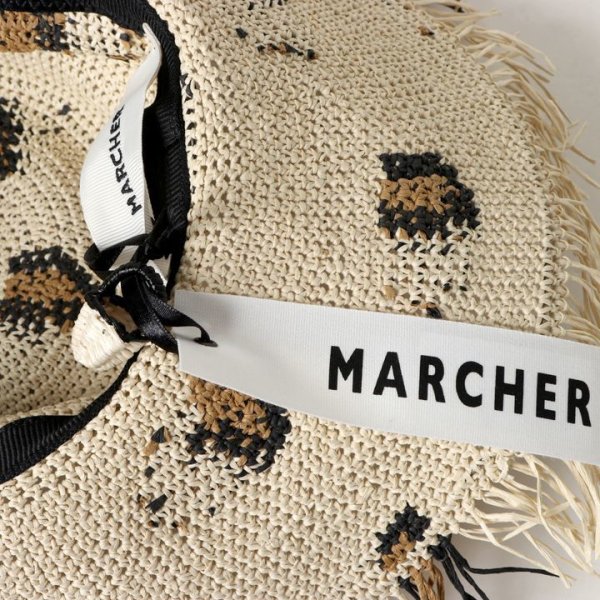 画像5: 【 40%OFF セール10,450円→6,270円】 MARCHER マルシェ レオパードつば広ペーパーハット{-BJS} (5)