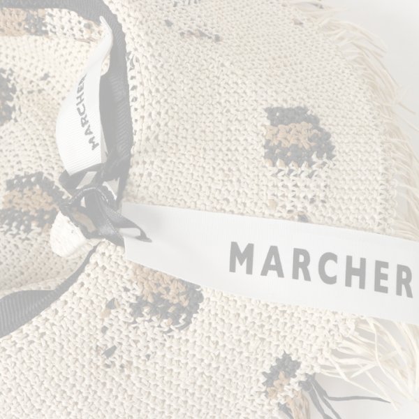 画像5:  {SOLD} MARCHER マルシェ レオパードつば広ペーパーハット{-BJS} (5)