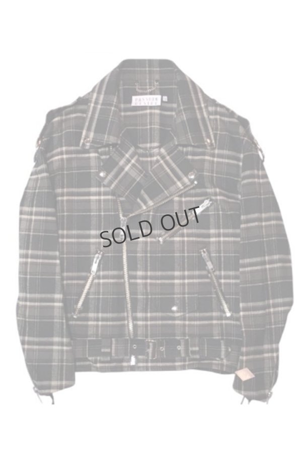画像1: FLANNEL COTTON CHECK BIKER JKT{-BFS} (1)