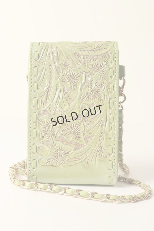 画像2: グレースコンチネンタル|GRACE CONTINENTAL カービングトライブス CARVING TRIBES  cp_Chain minibag{-BCA} (2)