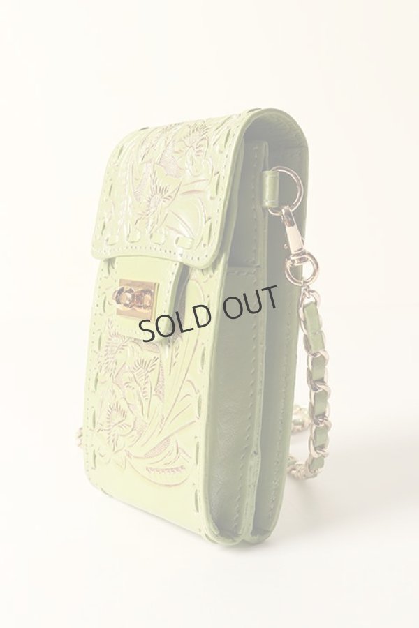 画像3: グレースコンチネンタル|GRACE CONTINENTAL カービングトライブス CARVING TRIBES  cp_Chain minibag{-BCA} (3)