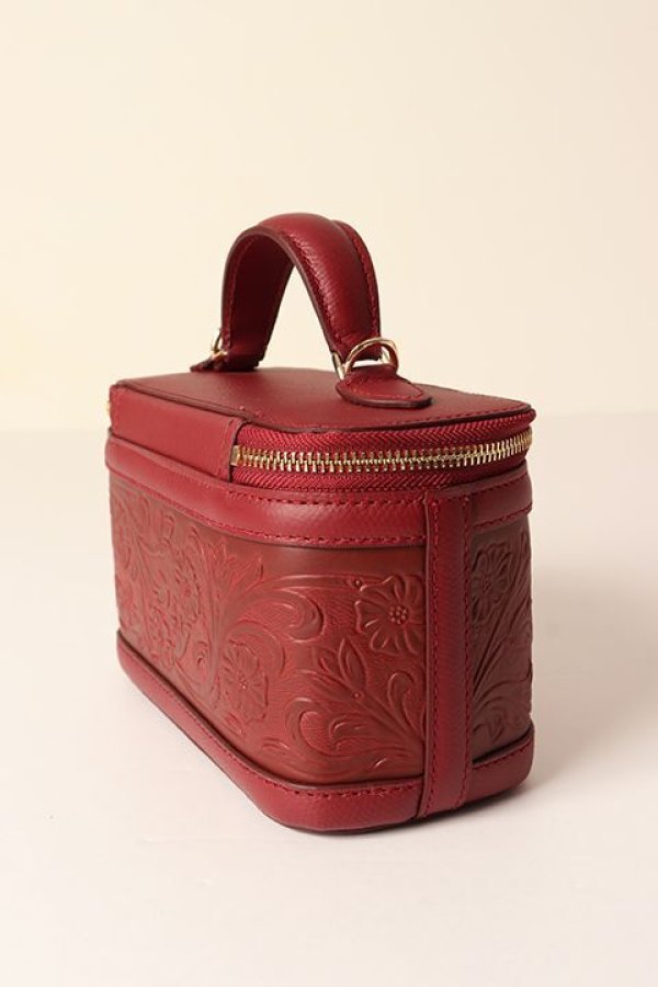 画像4: 【 30%OFF セール42,900円→30,030円】 グレースコンチネンタル|GRACE CONTINENTAL カービングトライブス CARVING TRIBES  Mini EmbossVCBag{-BCA} (4)