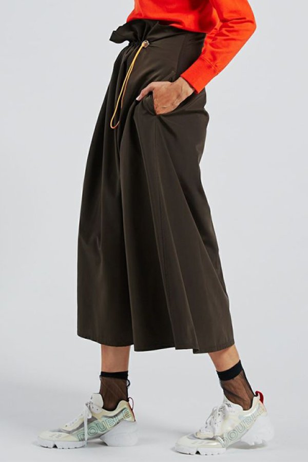 画像2: 【 40%OFF セール24,200円→14,520円】 DOUBLE STANDARD CLOTHING ダブルスタンダードクロージング DSC / ドロストフレアスカート{-BAA} (2)