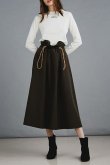 画像5: 【 30%OFF セール｜24,200円→16,940円】 DOUBLE STANDARD CLOTHING ダブルスタンダードクロージング DSC / ドロストフレアスカート{-BAA} (5)