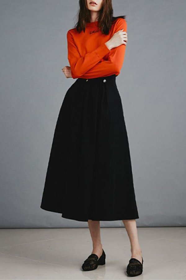 画像5: 【 40%OFF セール24,200円→14,520円】 DOUBLE STANDARD CLOTHING ダブルスタンダードクロージング DSC / ドロストフレアスカート{-BAA} (5)