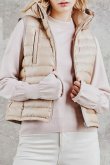 画像1: DOUBLE STANDARD CLOTHING ダブルスタンダードクロージング ストレッチタフタダウンベスト{-BBA} (1)