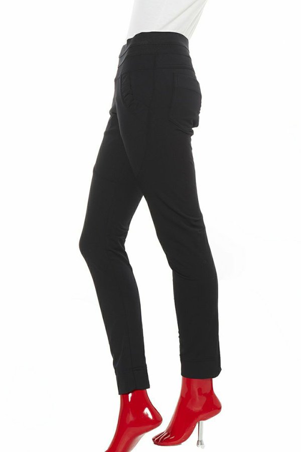 画像2: ダブスタ ダブルスタンダードクロージング｜DOUBLE STANDARD CLOTHING Sov. / メリルハイテンション裏起毛パンツ（ブラック）{-TEI} (2)