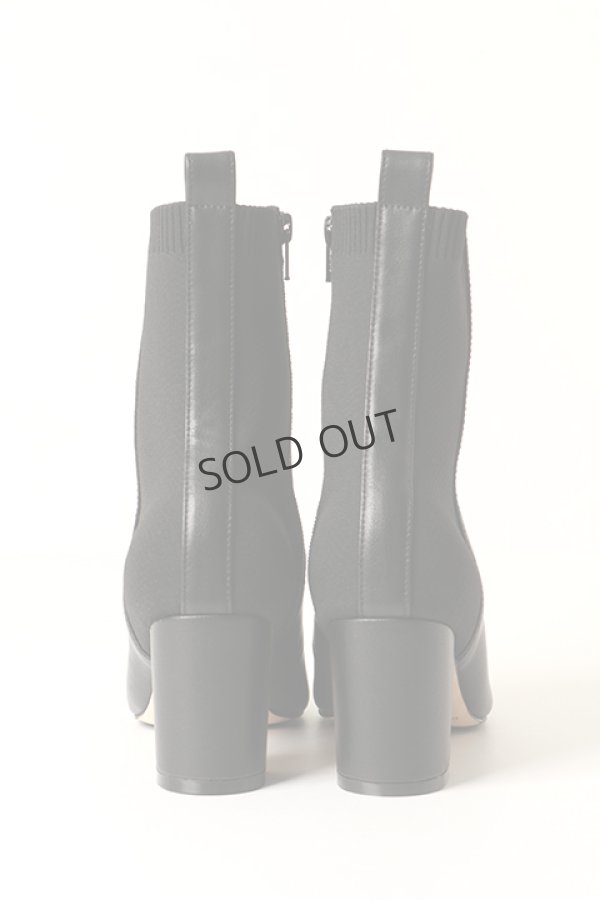 画像3: DOUBLE STANDARD CLOTHING ダブルスタンダードクロージング ニットコンビミドルブーツ{-BBA} (3)