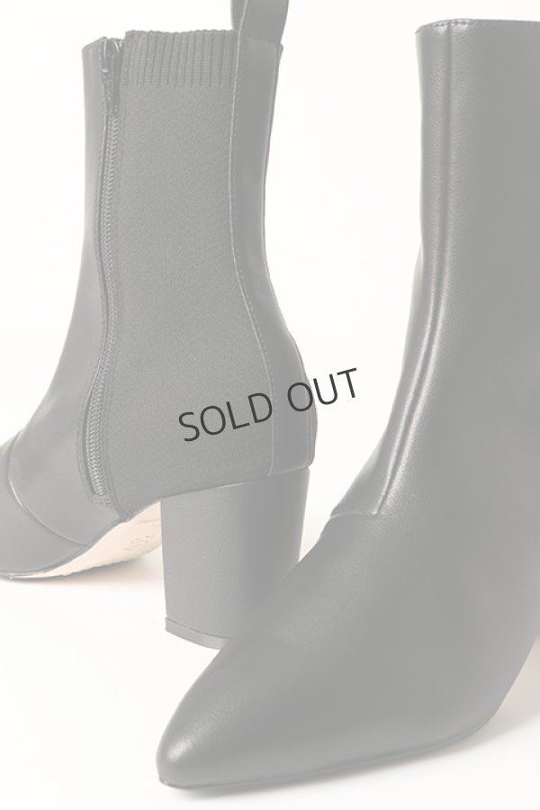 画像5: DOUBLE STANDARD CLOTHING ダブルスタンダードクロージング ニットコンビミドルブーツ{-BBA} (5)