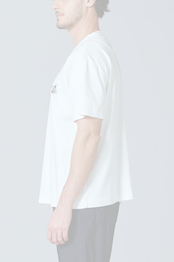 画像2:  {SOLD} ダブスタ ダブルスタンダードクロージング｜DOUBLE STANDARD CLOTHING D/him サーフベア刺繍Tシャツ{-BES} (2)