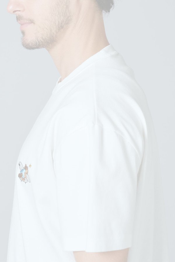 画像6:  {SOLD} ダブスタ ダブルスタンダードクロージング｜DOUBLE STANDARD CLOTHING D/him サーフベア刺繍Tシャツ{-BES} (6)