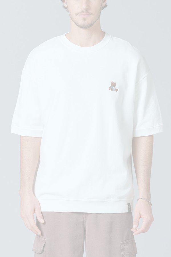 画像1:  {SOLD} ダブスタ ダブルスタンダードクロージング｜DOUBLE STANDARD CLOTHING D/him ベア刺繍Tシャツ{-BES} (1)