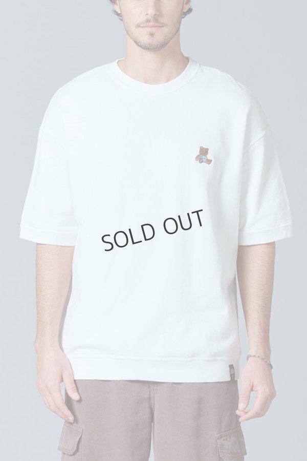 画像1: {SOLD}ダブスタ ダブルスタンダードクロージング｜DOUBLE STANDARD CLOTHING D/him ベア刺繍Tシャツ{-BES} (1)