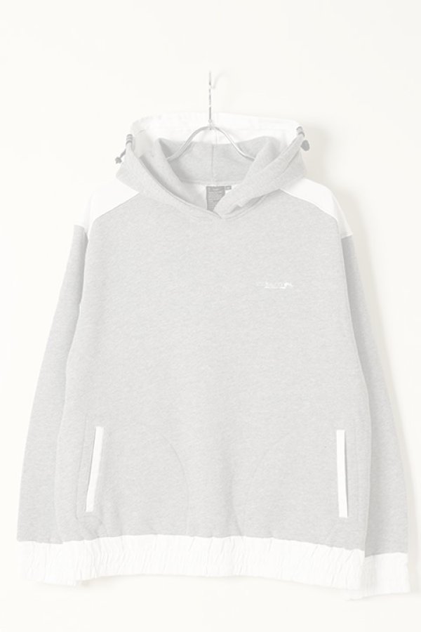 画像1:   DOUBLE STANDARD CLOTHING ダブルスタンダードクロージング 30/7裏毛+メモリーツイル パーカー{-BAA} (1)