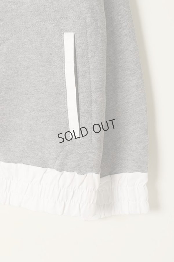 画像3: {SOLD}DOUBLE STANDARD CLOTHING ダブルスタンダードクロージング 30/7裏毛+メモリーツイル パーカー{-BAA} (3)