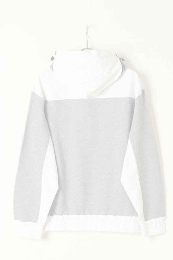 画像5:   DOUBLE STANDARD CLOTHING ダブルスタンダードクロージング 30/7裏毛+メモリーツイル パーカー{-BAA} (5)