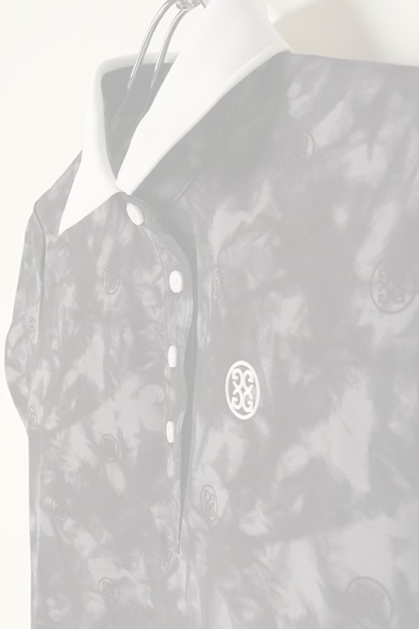 画像4:   G/FORE ジーフォア WOMENS Tiedye Print Jersey ポロシャツ{-BCS} (4)