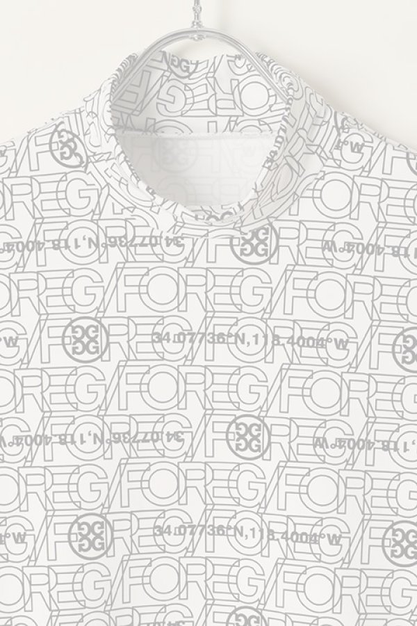 画像2:   G/FORE ジーフォア WOMENS COLORADOレイヤードロゴ 長袖モックネック{-BBA} (2)