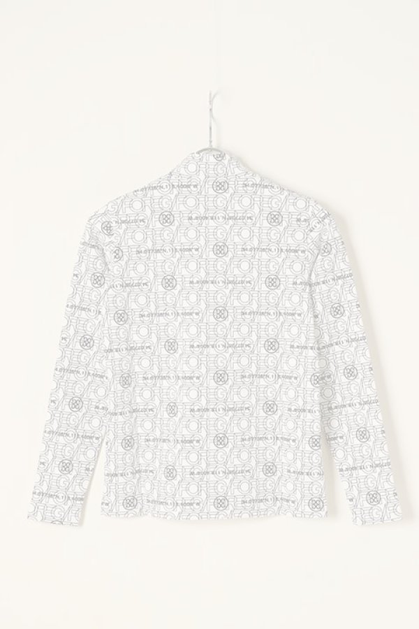 画像4:   G/FORE ジーフォア WOMENS COLORADOレイヤードロゴ 長袖モックネック{-BBA} (4)